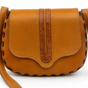 کیف تمام چرم طبیعی دوشی مدل در پروانه کوچک