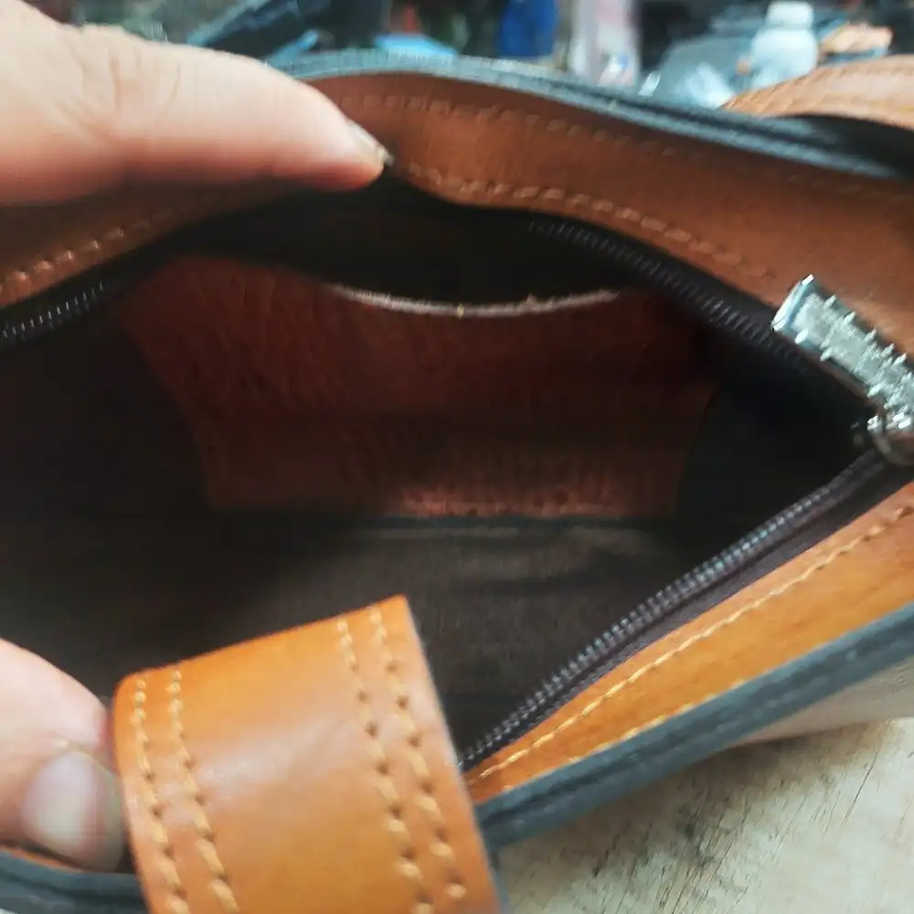 کیف تمام چرم طبیعی مدل رمکه - تصویر 3